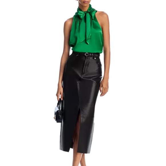 The Limited Halter Kelly Green Top - Picture 4 of 7